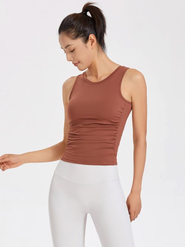 ヨガウェア レディース スポーツブラ 速乾 トップス 女性用 トレーニング フィットネス ウェア 上着 パッド付き