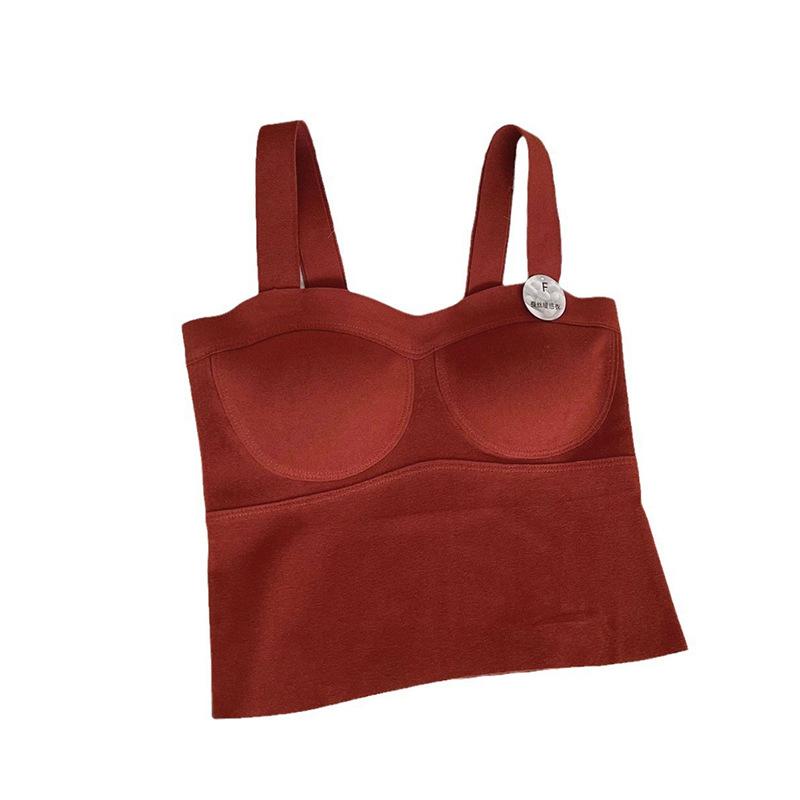 キャミソール レディース 快適 接触冷感 再生繊維 混紡 胸パッド付き 美背 インナー 保温 あったか 重ね着