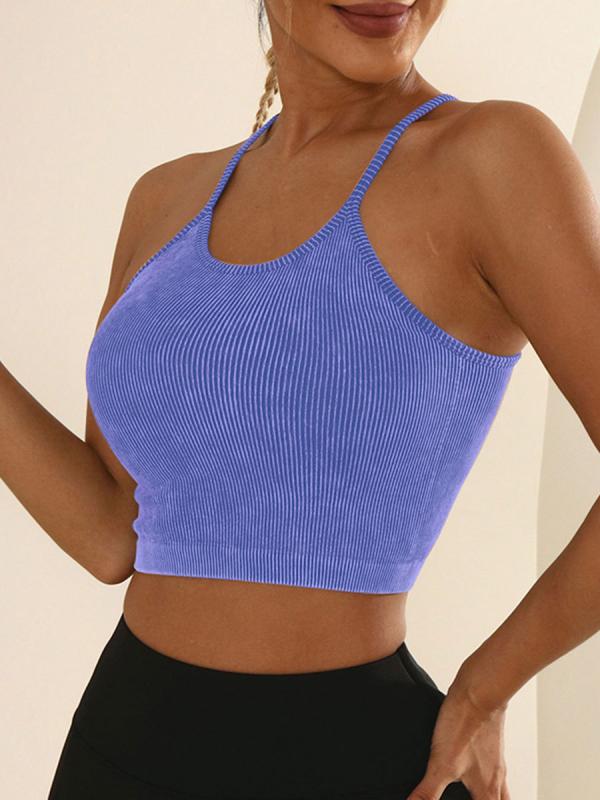 スポーツブラ レディース 水洗 ヨガブラ 速乾 快適 インナー ウェア 肌着 女性用 ストレッチ パッド付き ノンワイヤー リラックス フィットネス ランニング 運動 春夏秋冬