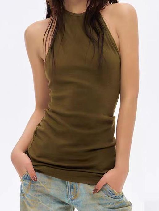 キャミソール レディース 春夏 セクシー スリムフィット チューブトップ スポーティー トップス