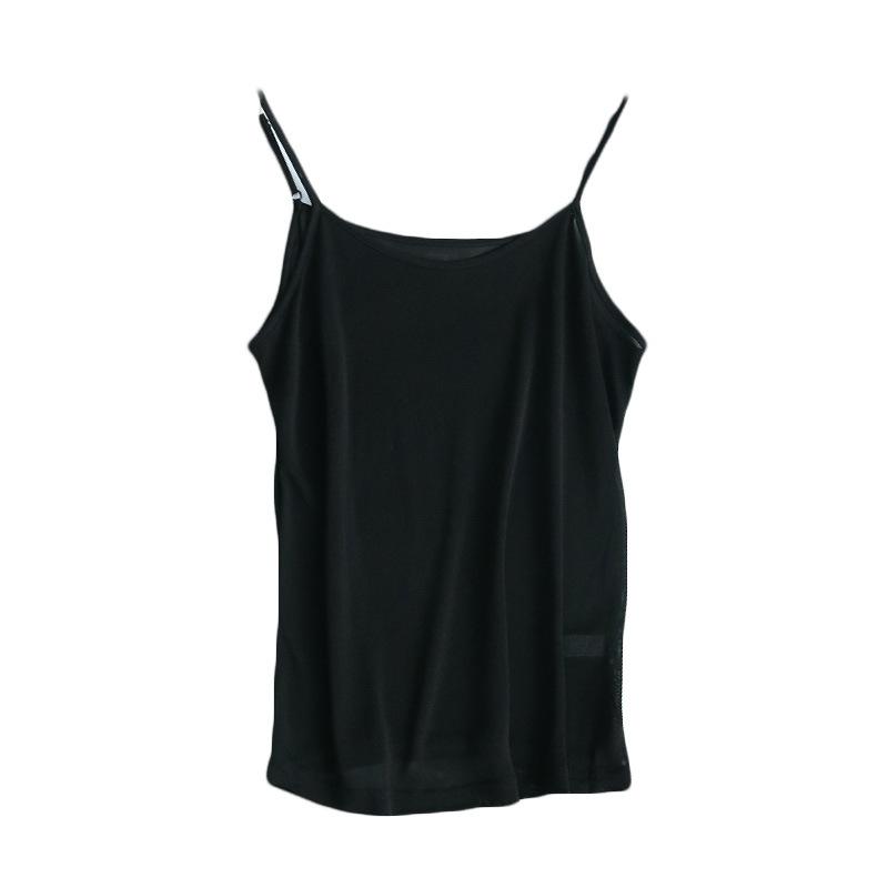 キャミソール レディース 春夏 裾 обработка 桑蚕丝 吊带 背心 無地 通気性