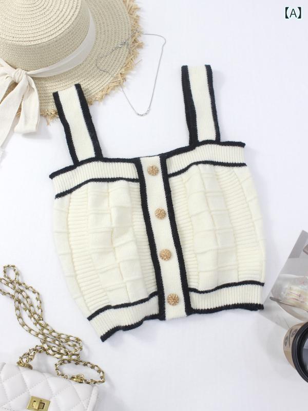 キャミソール レディース 風 ショート丈 へそ出し ニット チューブトップ タイト