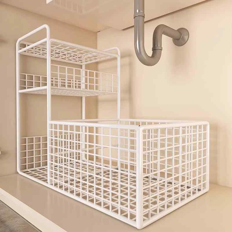 浴室 収納 ラック 洗面台下 多層 収納棚 キャビネット下 多機能 収納棚