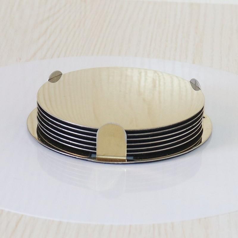 コースター キッチン用品 ランチョンマット レストラン 菜皿 オフィス 電気メッキ加工 防熱 静音2