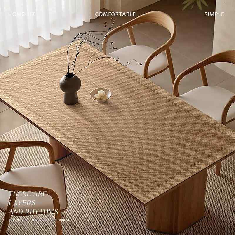 テーブルマット 防水 防油 撥水 レザー テーブルクロス 断熱 茶托 茶敷き デスクマット 傷防止 汚れ防止 拭ける 滑り止め おしゃれ 原木風