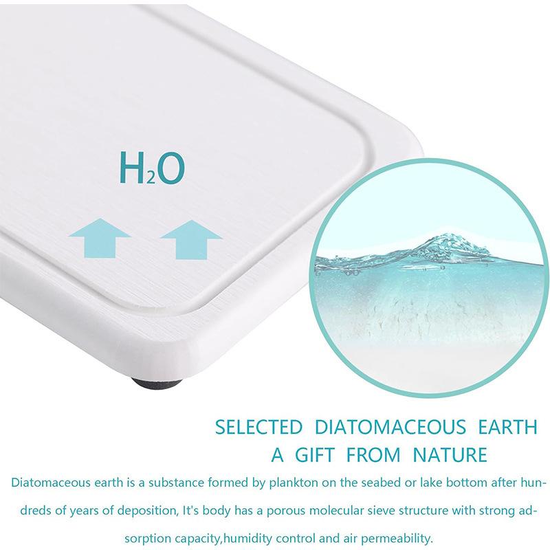 Lunch Mat - コースター 2個セット 珪藻土 即時乾燥 吸水 速乾 水切り シンク トレイ