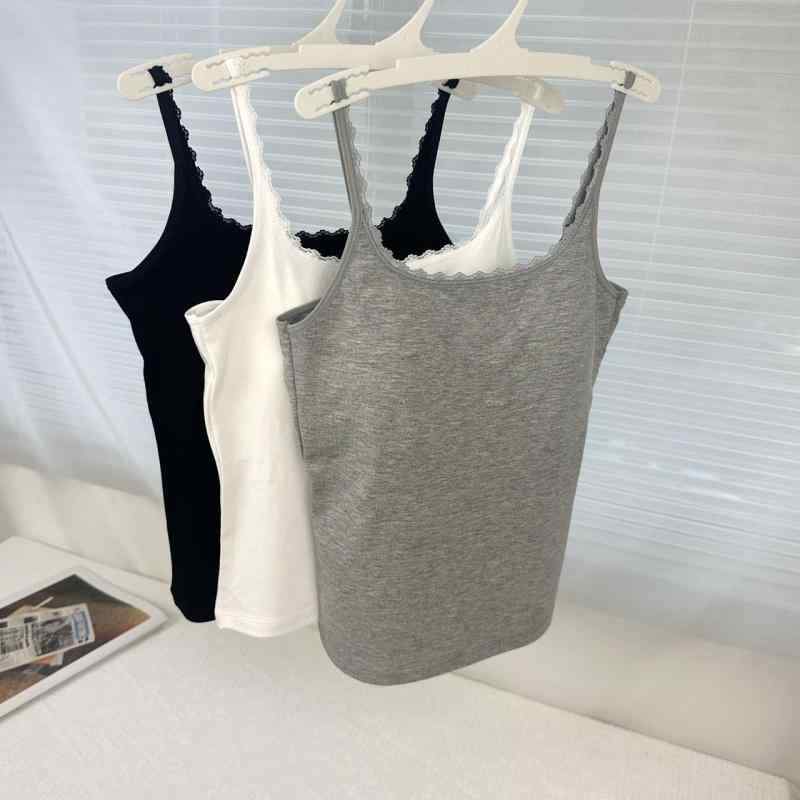 キャミソール レディース モダール 親肌触り 通気性 インナー Uネック 美背 细带