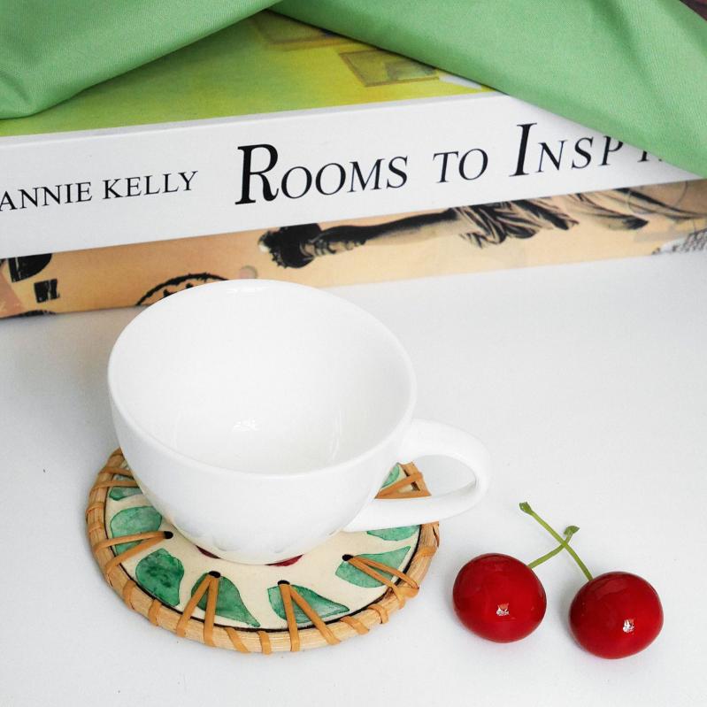 鍋敷き 陶器 貝殻 コースター 茶托 �