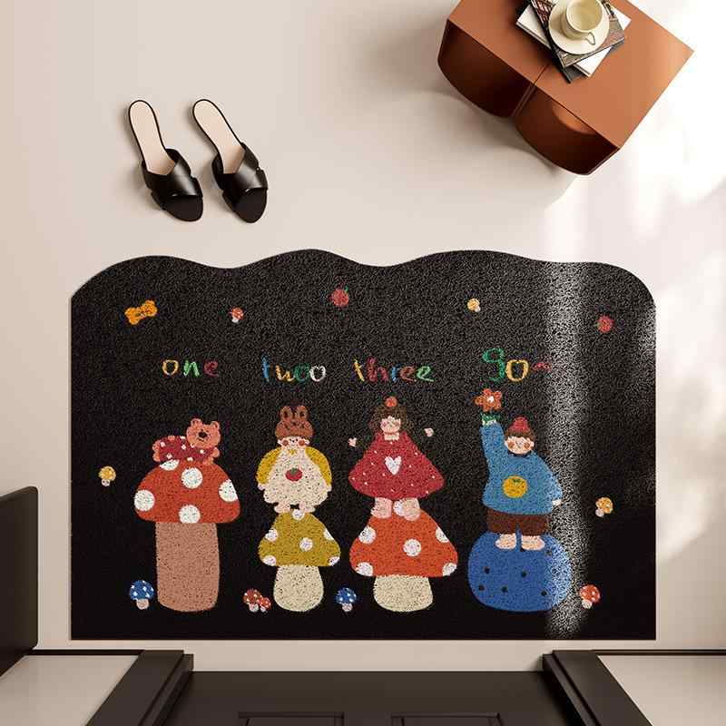 玄関マット ドアマット 滑り止めマット 泥落としマット 豪華感 玄関 土間 寝室 ベッドサイド フロアマ..