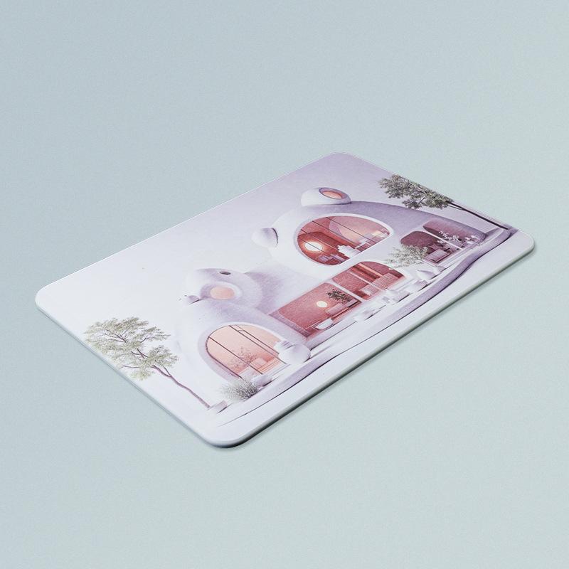 Mats - バスマット 吸水速乾 珪藻土 足拭きマット 萌趣小屋 珪藻土マット