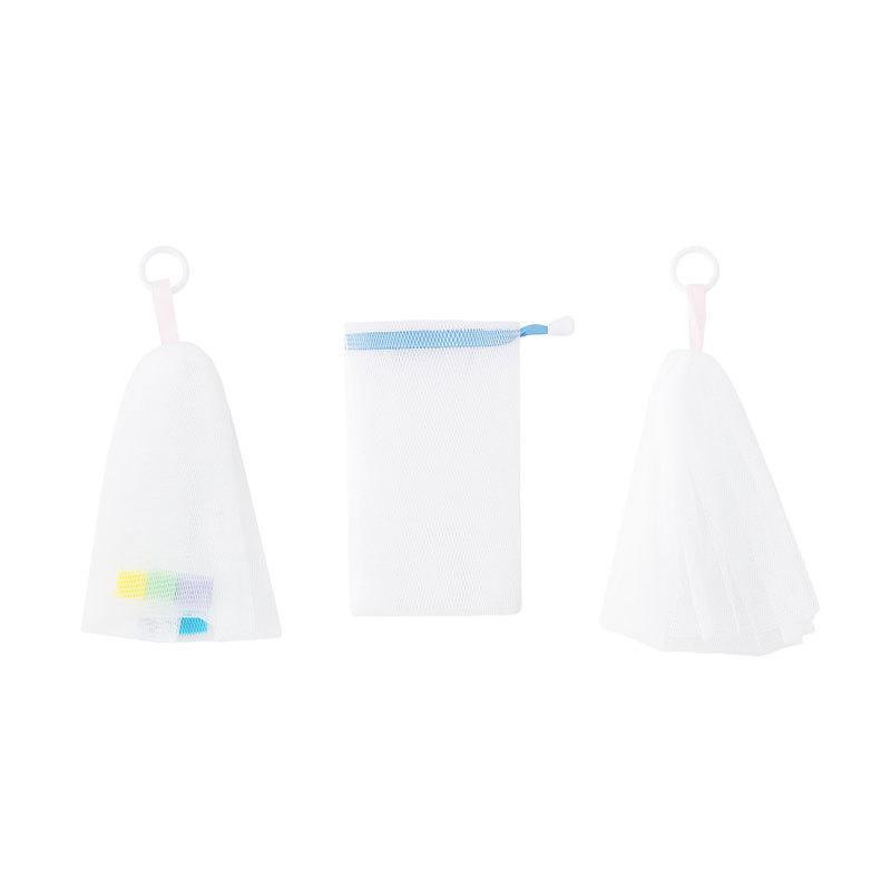 洗顔ネット ダブルレイヤー 洗顔料 石鹸 泡立てネット 泡立て袋 クレンジング