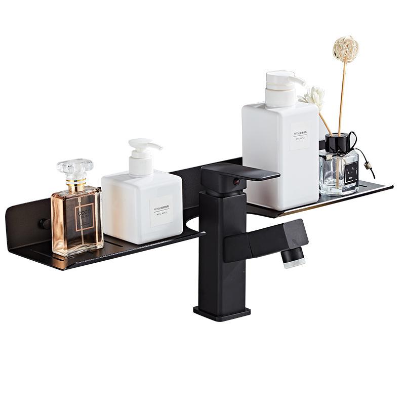 洗面所収納 壁掛け式 水栓 浴室 鏡前 洗面台 化粧品収納 壁面収納 ラック 棚