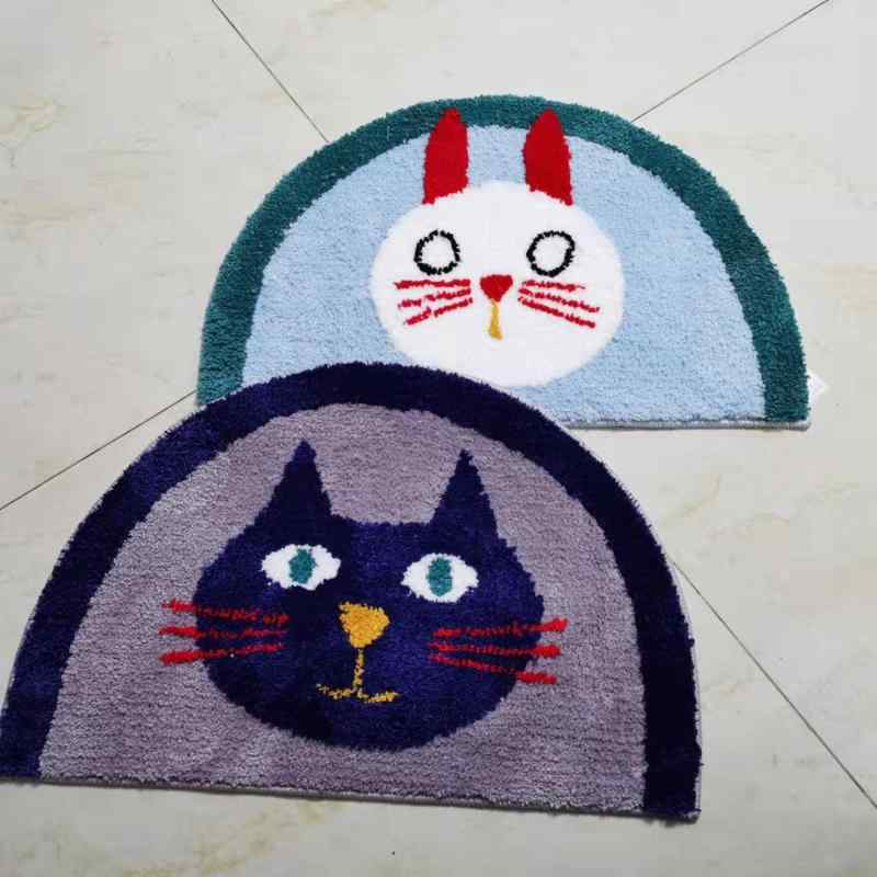 マット かわいい猫耳 玄関マット バスマット トイレマット 吸水 滑り止め 洗面所 脱衣所2