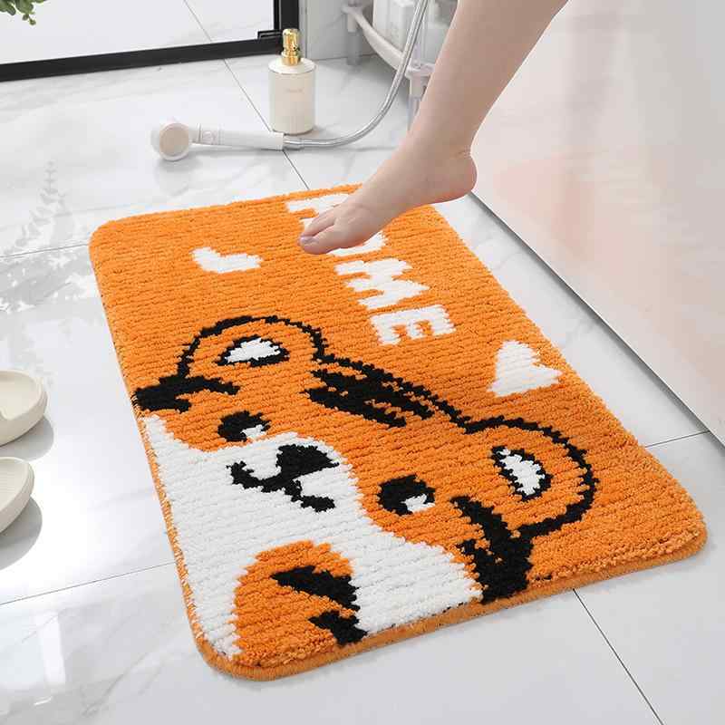マット トイレマット 浴室マット 吸水速乾 滑り止め付き バスマット ドアマット 寝室マット かわいい虎..