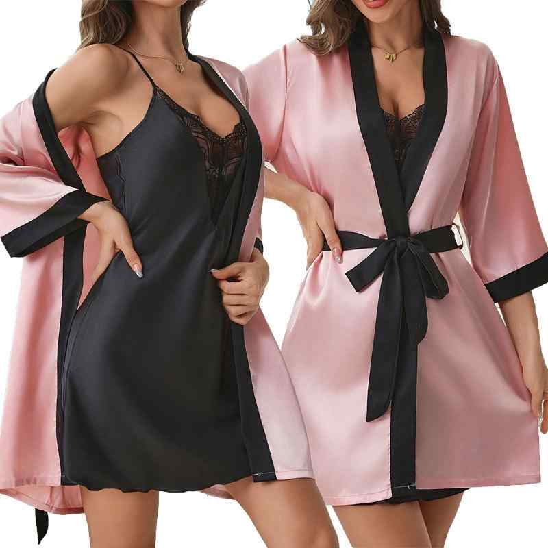 浴衣 レディース 女性用 寝巻き 2点セット 接触冷感 再生繊維 部屋着 ルームウェア 夏 春夏