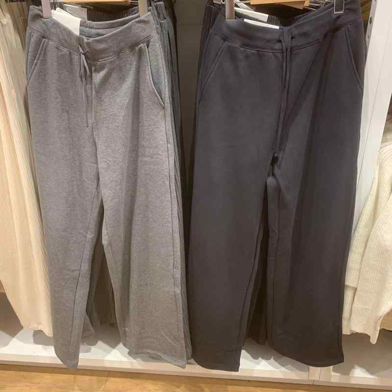 パンツ レディース 秋冬 混紡 裏起毛 あったか リラックス ワイド ゆったり カジュアル