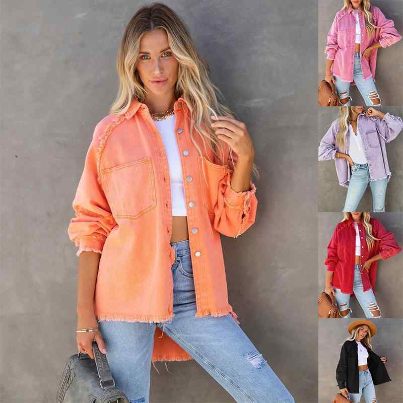 シャツ レディース 秋冬 デニム ネルシャツ アウター トップス 長袖 チェック柄 カジュアル ゆったり 羽織り 防寒 暖かい あったか2