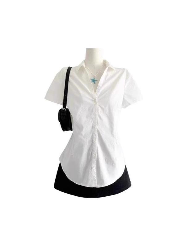 セットアップ レディース 春夏 韓国 ゆるかわ シャツ デニム スカート 2点 上下セット 普段使い