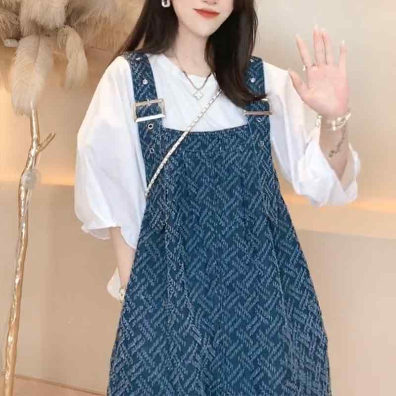 シャツ レディース デニム サロペット セットアップ パンツ 婦人服 ジーンズ 上下セット 切り替え カッ..