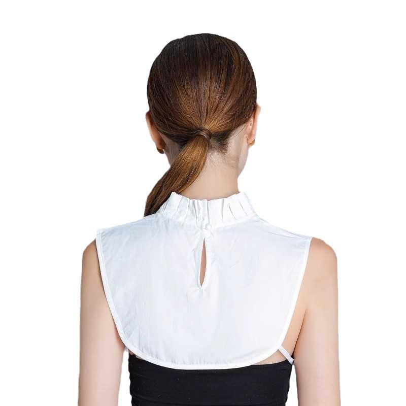 付け襟 レディース 子供 レース ブラウス カットソー 重ね着風 ニット セーター 作業着 仕事着 オールシーズン