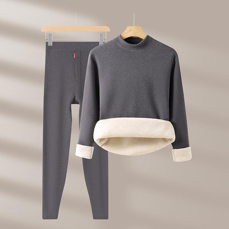 インナー メンズ 男性用 防寒 あったか 上下セット 裏起毛 厚手 コアラフリース 快適 柔らかい 発熱 保温