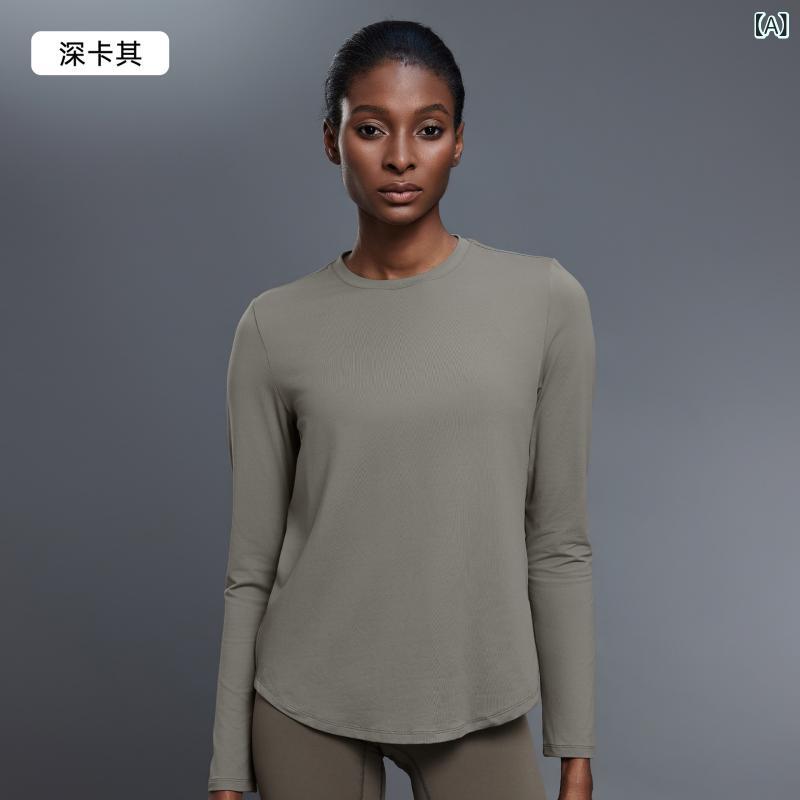 女性用 レディース 長袖 Tシャツ トップス カジュアル ストレッチ 伸縮性 軽量 通気性 涼感 快適 秋冬 秋 秋冬 アウトドア スポーツ 運動 フィットネス ヨガ ガーデン 通勤 普段使い 部屋着 防寒 暖か さわやか 柔らかい 肌触り 滑らか 上品・カテゴリ: Tシャツ・スタイル: カジュアル・主な素材: 綿類混紡、锦纶/尼龙91%・袖丈: 長袖・柄: 無地・カラー展開: 深カキ、粉霧色、淀粉藍、骨白、ブラック・サイズ展開: 4（42.5-50kg）、6（50-55kg）、8（55-60kg）、10（60-67.5kg）、12（67.5-75kg）・着用方法: 着脱式・衣丈: ヒップ丈・フィット感: レギュラー・対象性別: 女性・対象年齢: 青年