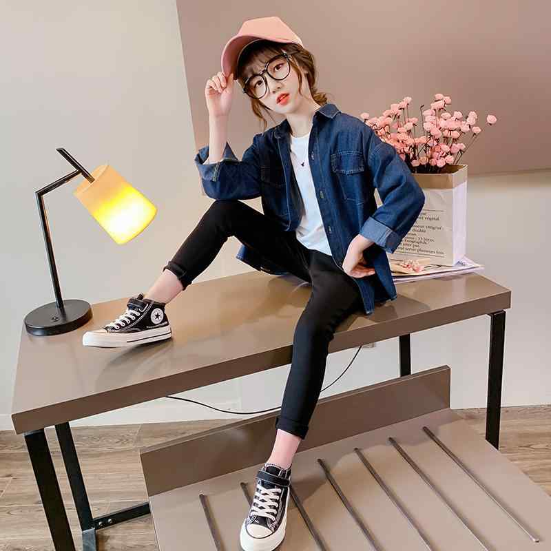 シャツ キッズ 子供服 女の子 春物 デニム ジャケット アウター シャツ ブラウス かわいい おしゃれ 通..