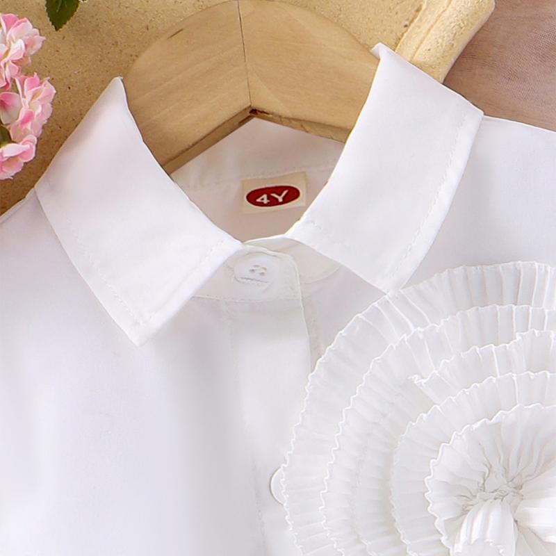 セットアップ キッズ 女の子 レース 花柄 ノースリーブ シャツ デニム ショートパンツ 2点 春夏