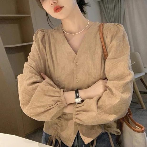 シャツ レディース 長袖 デザイン ゆったり 气质 トップス ブラウス オフィス カジュアル きれいめ 秋冬