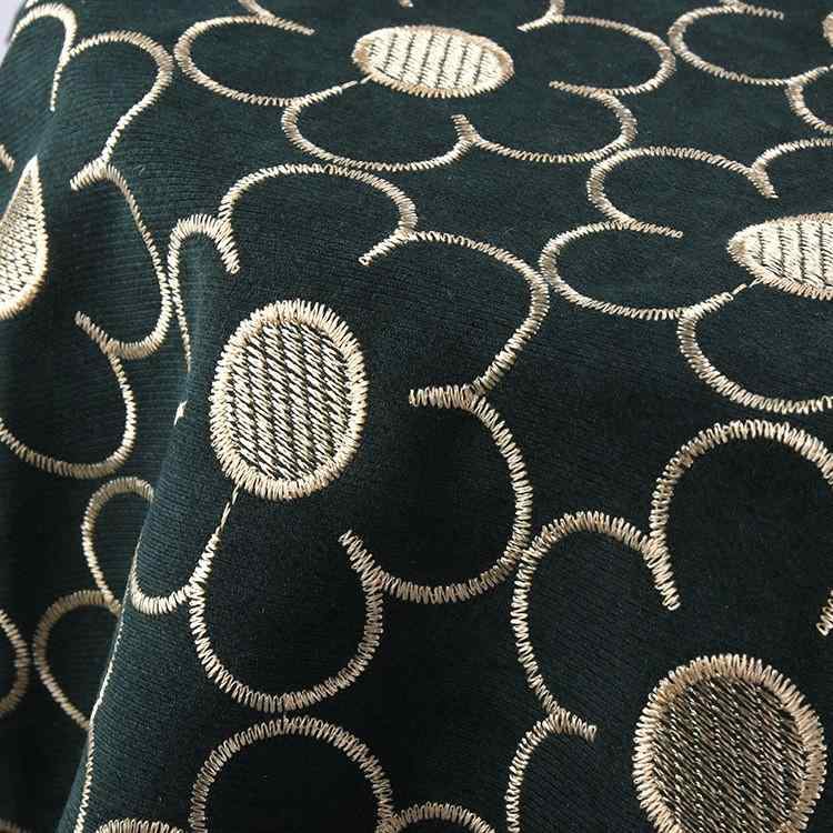 生地 秋冬 女性用 アウター 刺繡 斜め 綾織り ベルベット コットン 伸縮性 ストレッチ