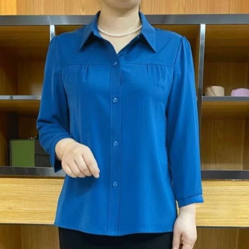 シャツ レディース ミセス 女性用 婦人服 トップス 長袖 カーディガン ゆったり 体型カバー 冷房対策 紫外線対策 普段使い