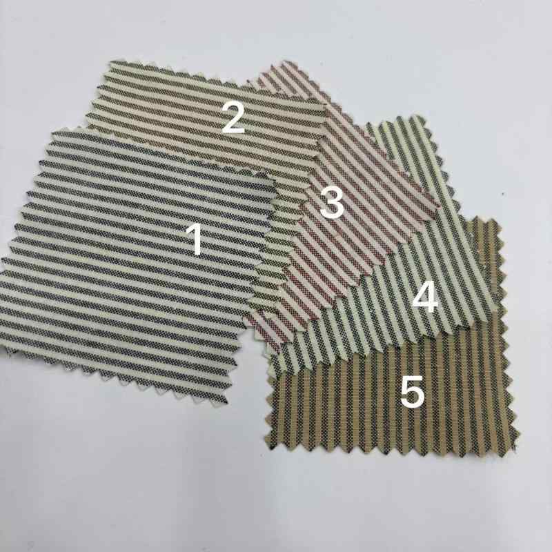 ワンピース レディース 春夏 レトロ 麻 カラー オックスフォード ストライプ柄 シャツワンピース イン..