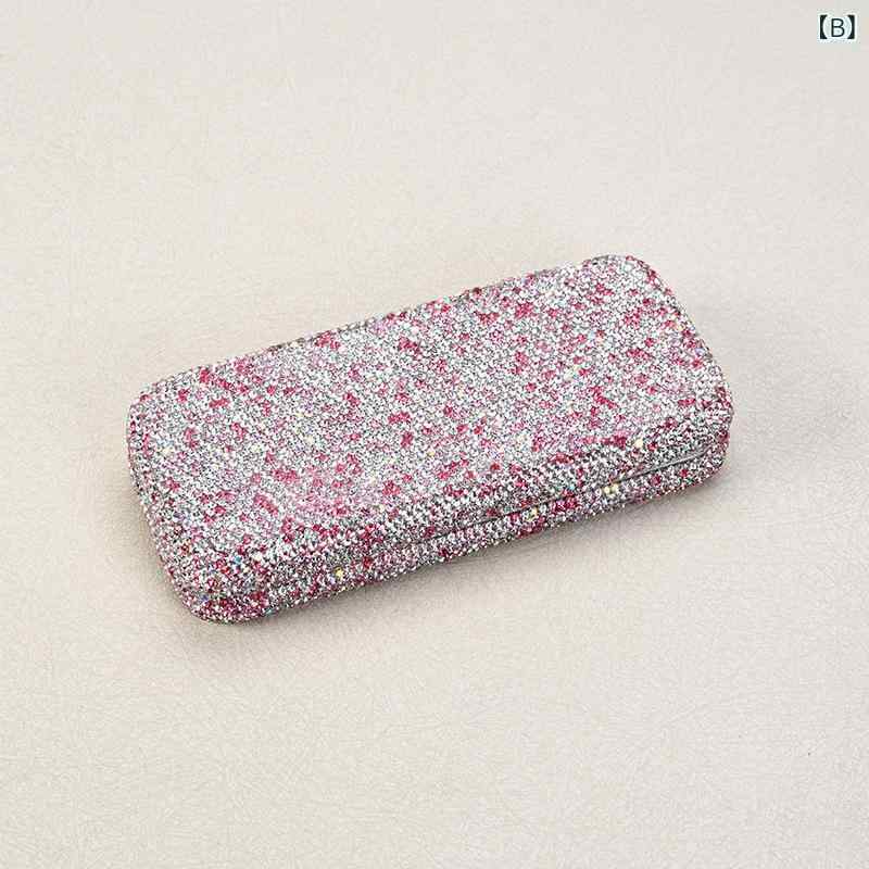 メガネケース レディース サングラス 収納 かわいい ジルコニア 飾り付き 保護 携...