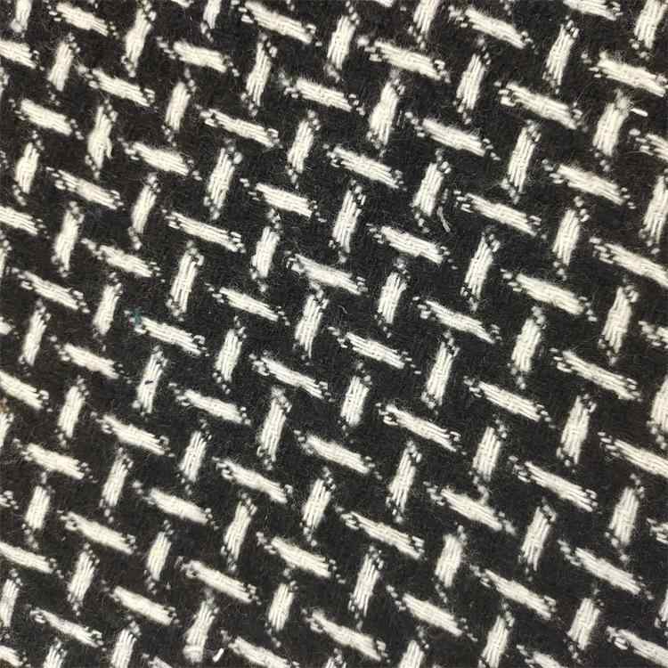 生地 チェック柄 粗紡毛織物 フランネル 秋冬 アウター コート ワンピース