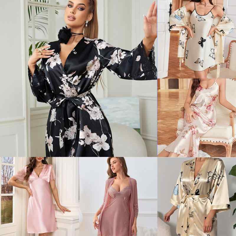 パジャマ レディース 秋冬 セクシー レース カーディガン 部屋着 バスローブ 寝間着 かわいい