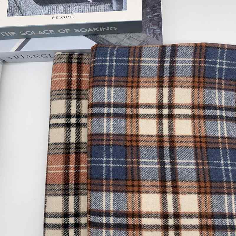 シャツ レディース フランネル チェック 起毛 織り 斜め綾 半身スカート 生地 ネルシャツ ネル素材