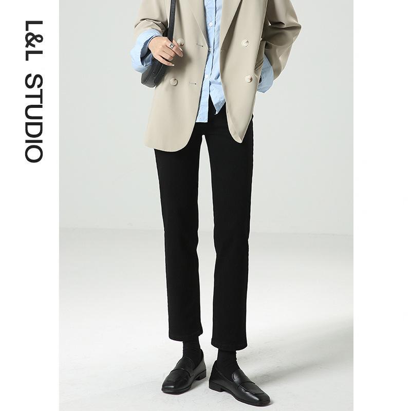 ジーンズ レディース 高腰 9分丈 スキニー デニムパンツ 秋冬 ストレート 美脚 細見え 着痩せ ゆったり 伸縮性 カジュアル かわいい2