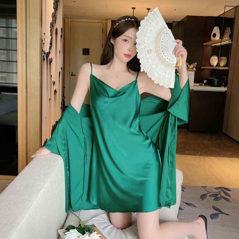 ナイトウェア レディース 春夏 キャミソール スリップ 接触冷感 部屋着 ルームウェア ワンピース セクシー かわいい 肌触り 美背 スリット