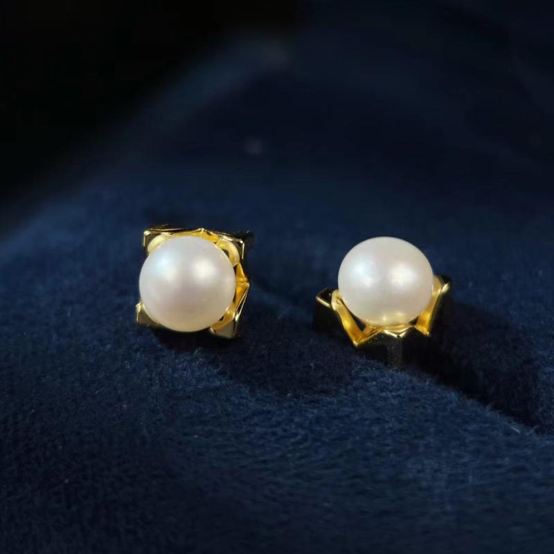 ピアス レディース S925 シルバー 淡水パール シンプル スタッドピアス アレルギー対応