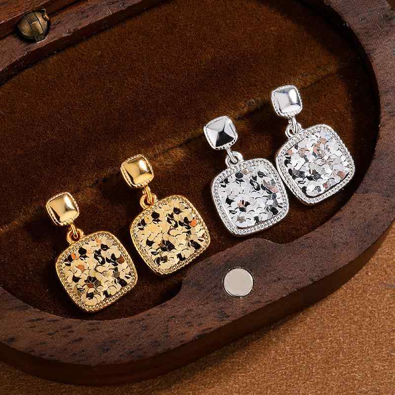 ピアス レディース シルバー999 幾何学模様 キラキラ ラッキーアイテム ギフト プレゼント