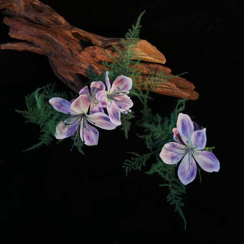 ヘアアクセサリー レディース 森ガール風 花飾り ヘアピン ブライダル ウエディング パーティー イベン..