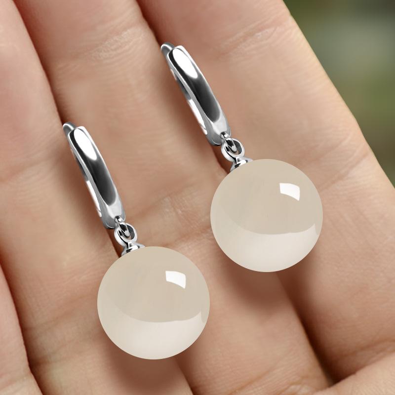 ピアス レディース シルバー925 パール アゲート 韓国 フックピアス イヤリング イヤーカフ エレガント 高見え アクセサリー