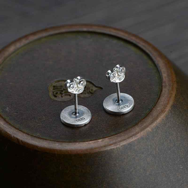 ピアス レディース シルバー925 中華風 エスニック アジアン テイスト スタッドピアス サークル ラウンド 小ぶり シンプル かわいい シルバーアクセサリー