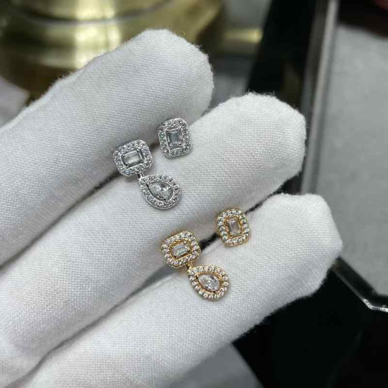 ピアス レディース 18Kローズゴールド 電気メッキ加工 ジルコニア ミニ 豪華感 イヤリング