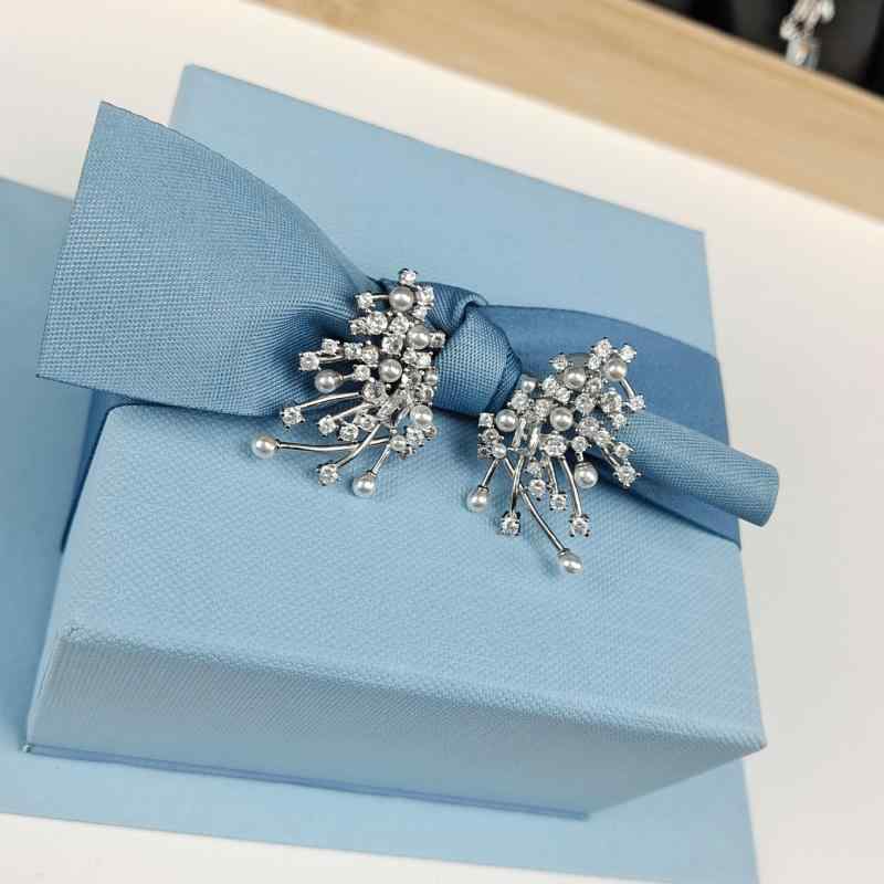 イヤリング レディース elegantes 何方璀璨星云耳环 ジルコニア シルバー925 スタッドピアス 上品 アクセサリー ジュエリー プレゼント