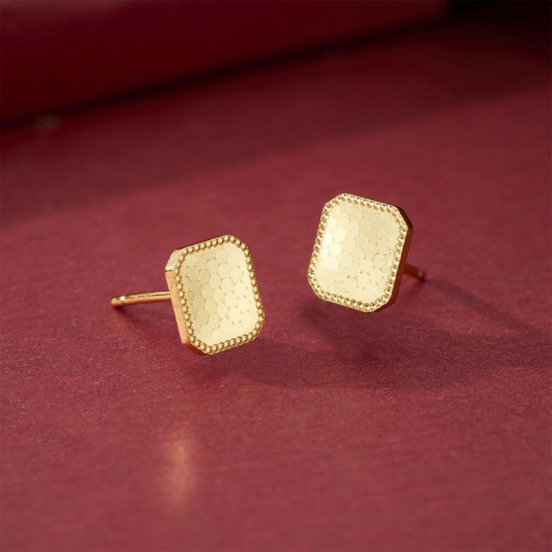 ピアス レディース シルバー925 四角形 龍鱗風 イヤリング 小さめ ミニマル 豪華感 おしゃれ かわいい アクセサリー ジュエリー