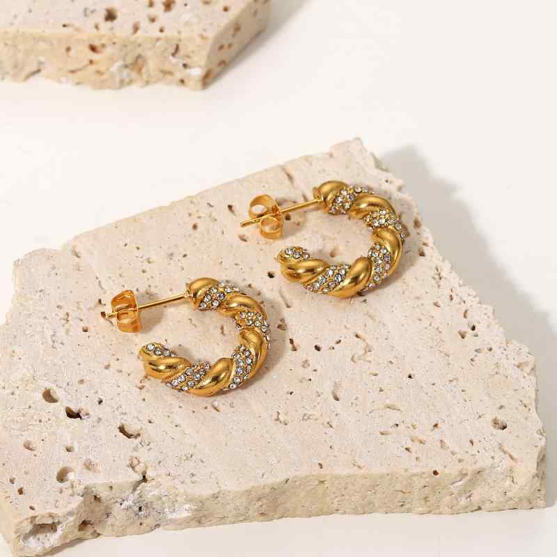 ピアス レディース 女性用 アクセサリー ジュエリー ステンレス 18K 金 ジルコニア C形 かわいい 上品 電気メッキ加工・素材: チタン鋼・処理方法: 電気メッキ・形状: 幾何学型・カラー: 18K鍍金, シルバー・流行の要素: 環状...