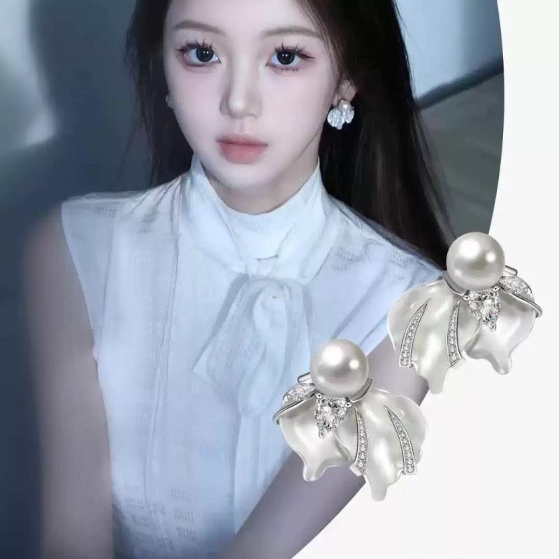 イヤリング レディース 春夏 海棠 花 淡水パール 高見え 冷淡スタイル 耳飾り