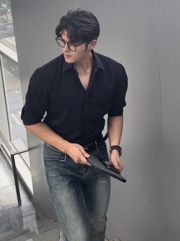 Other - シャツ メンズ 男性用 長袖 春夏 秋冬 ブラック 黒 形態安定 ビジネス カジュアル