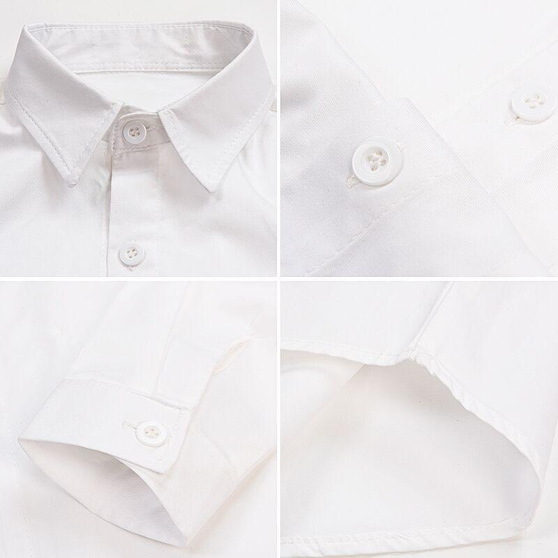 シャツ キッズ 長袖 大童 子供 女の子 学生 スクールシャツ ブラウス 白 コットン フォーマル 礼服 トップス 春秋
